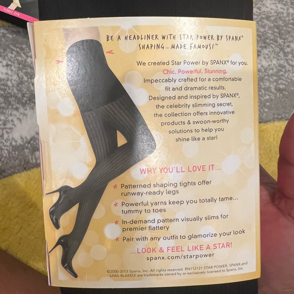 SPANX Black Star Power Shaping Tights - Picture 2 of 3